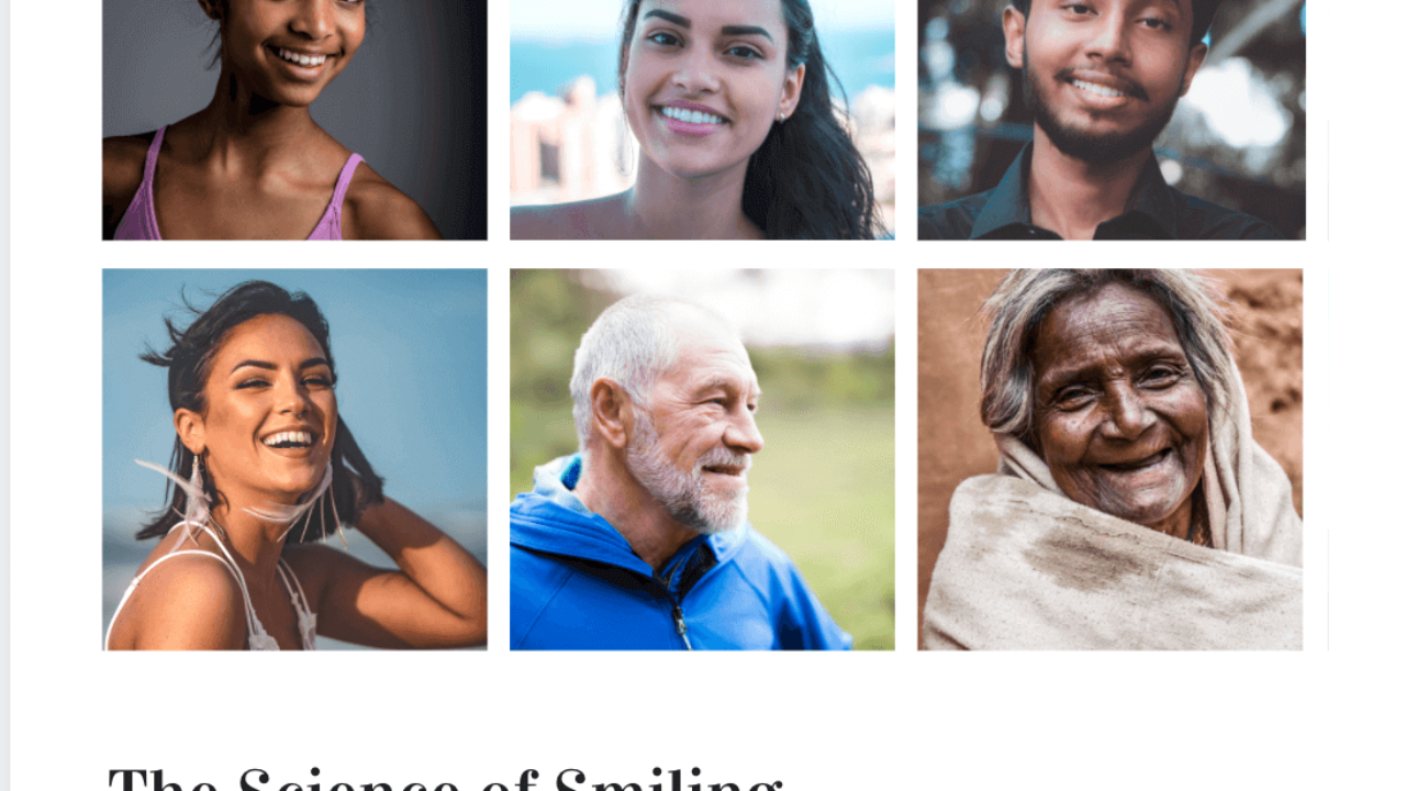 diverse smiling people