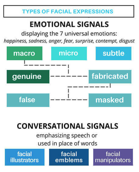 Types Of Facial Expressions Paul Ekman Group